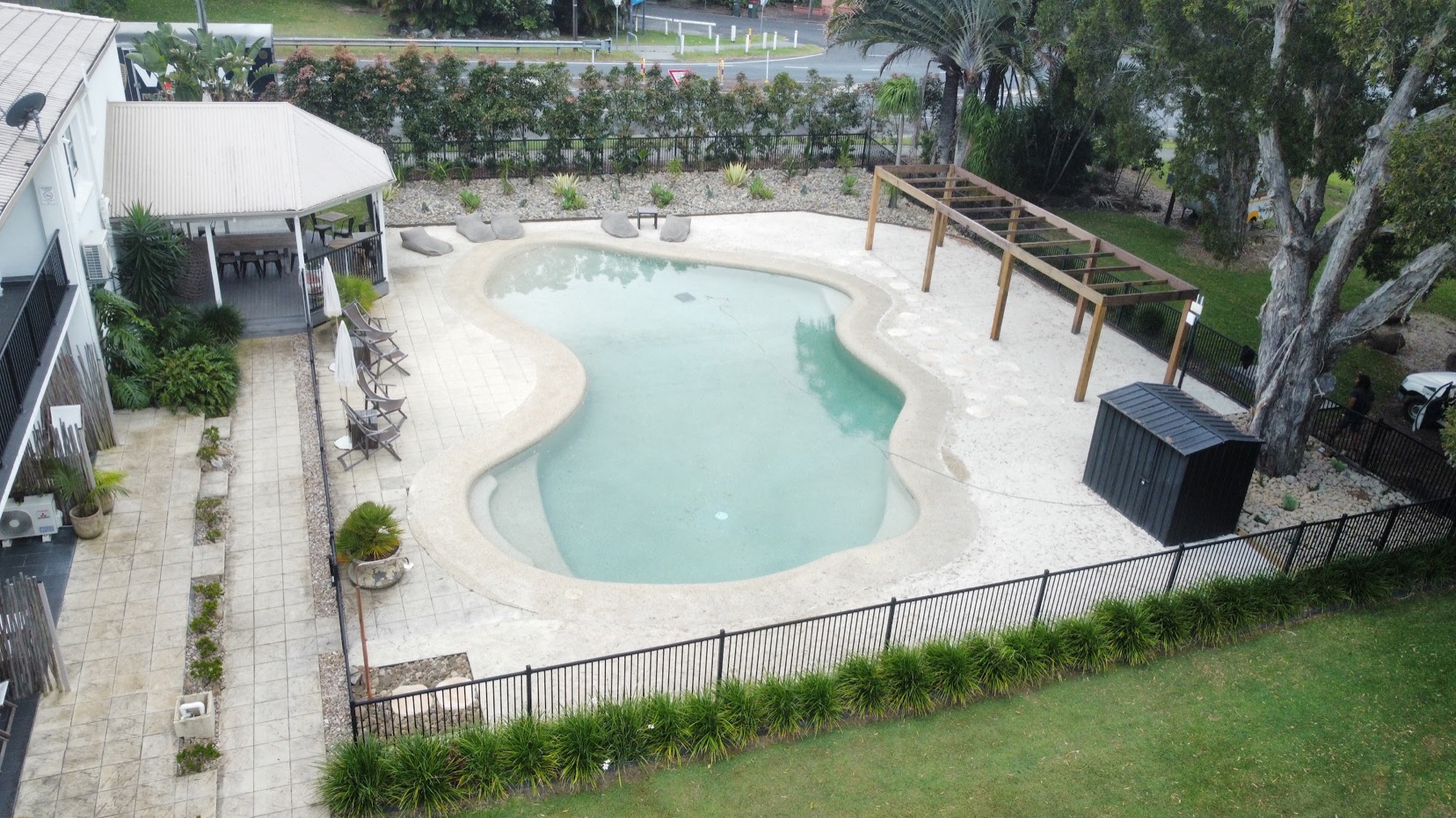 The Brunswick Hotel — vista aérea de la piscina