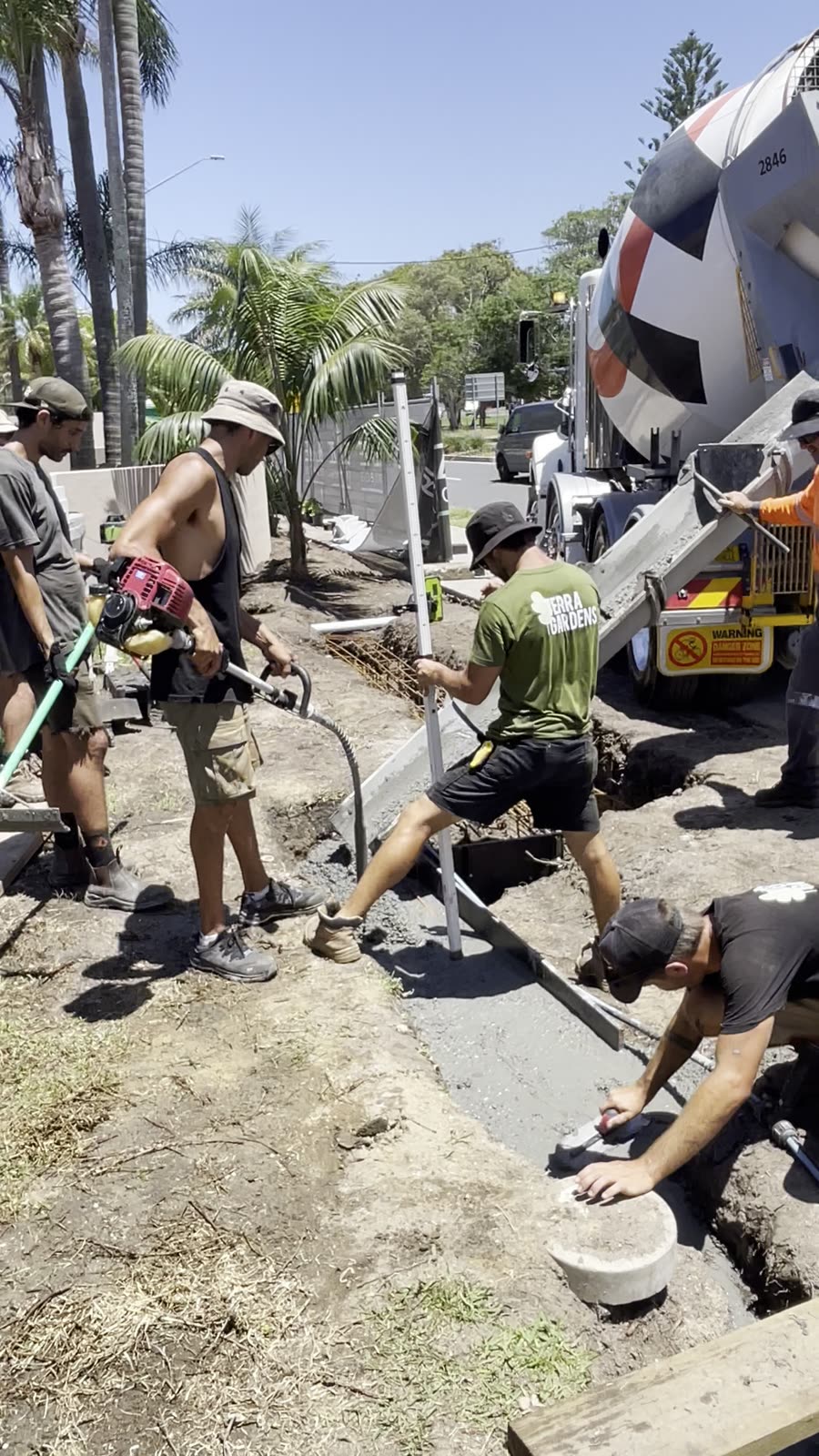 Colado de hormigón en obra